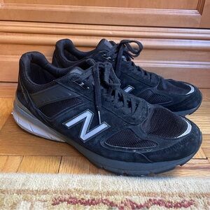 Men Black Gray New Balance 990v5 Size 12